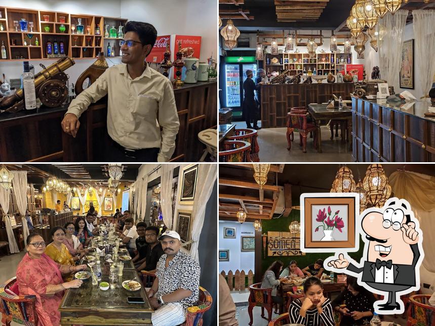 Take a seat at one of the tables at Somen19