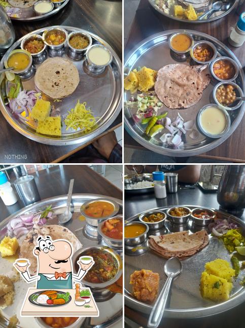 Food at Ashapuri Dining Hall