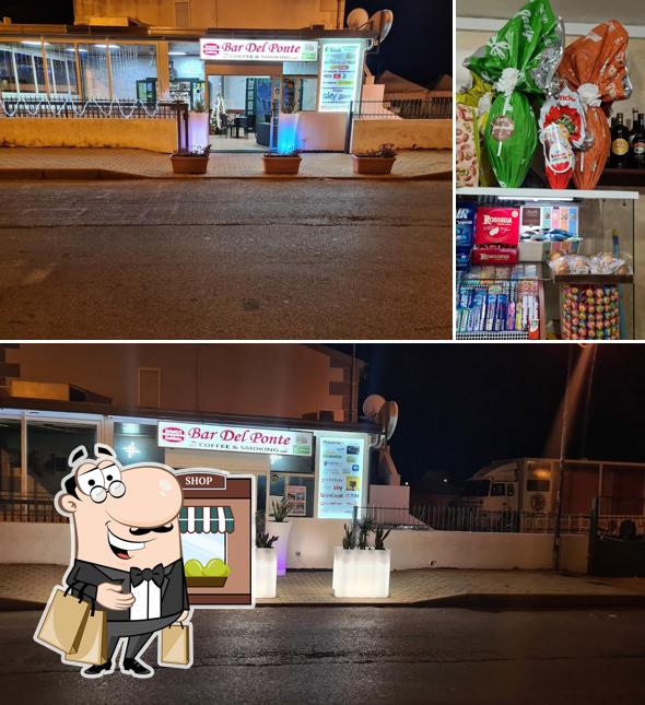 Bar del Ponte si caratterizza per la esterno e cibo