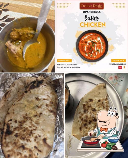 Chicken curry at Deluxe Dhaba Express