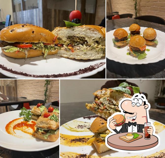 Order a burger at Wichcraft House of Sandwiches