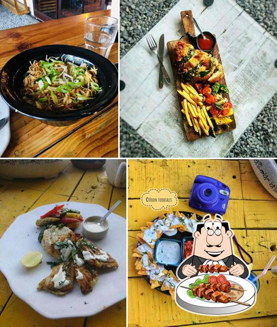 Food at Infamous Bistro & Bar