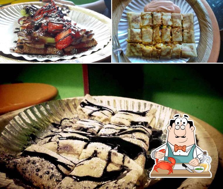 The guests of Lot Like Crêpes can get different seafood dishes