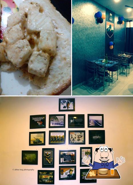 Among different things one can find food and interior at Cafe Heroes