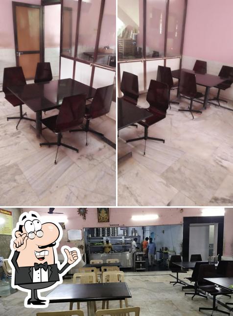 The interior of Hotel Sri Parvathi