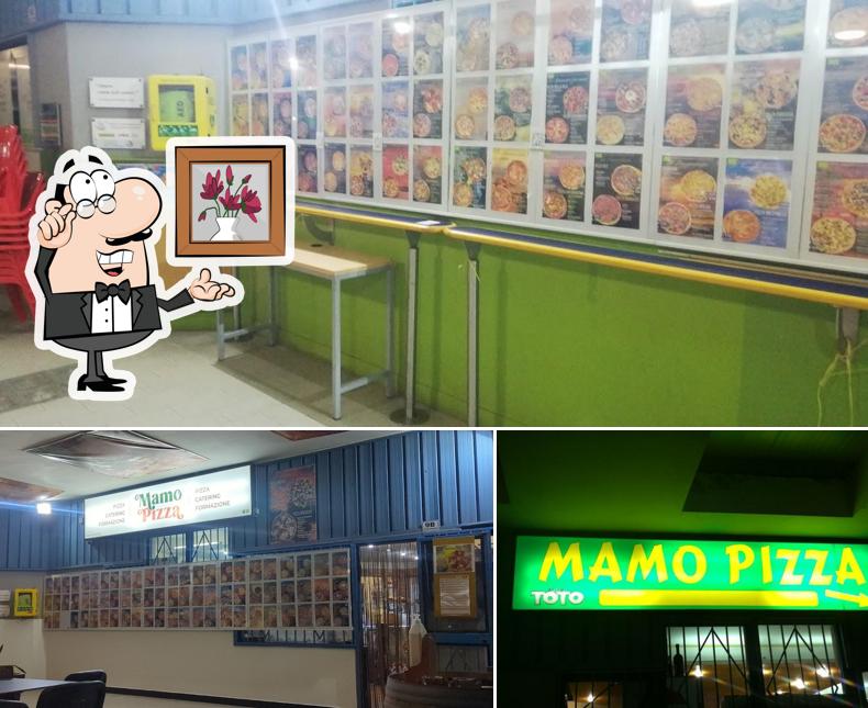 Gli interni di Mamo Pizza