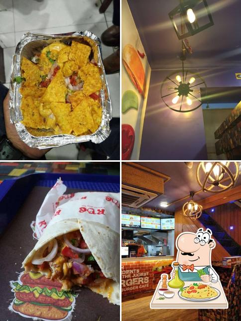 Food at Rooh burger cafe