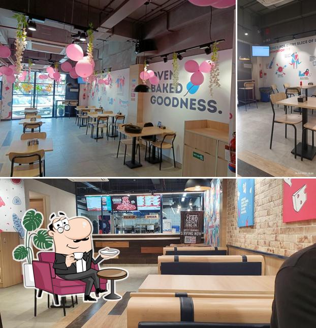 The interior of Domino's Pizza Friends Colony, Una