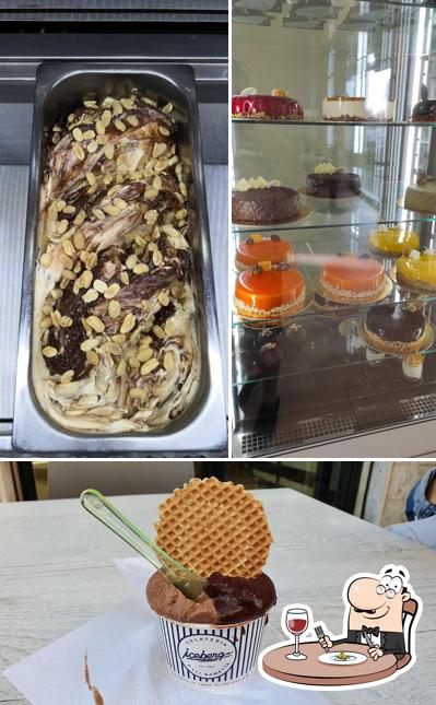 Cibo al Gelateria Iceberg
