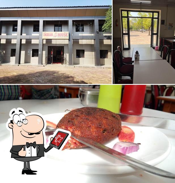 The restaurant's exterior and food