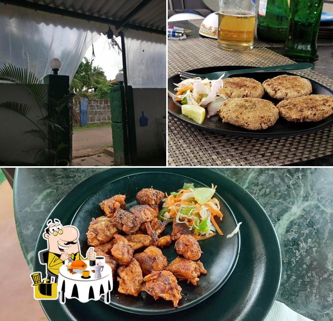 Take a look at the image depicting food and exterior at Lake View Bar and Restaurant