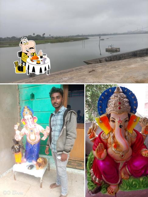 This is the image showing food and exterior at Hazari Hotel & Bakery