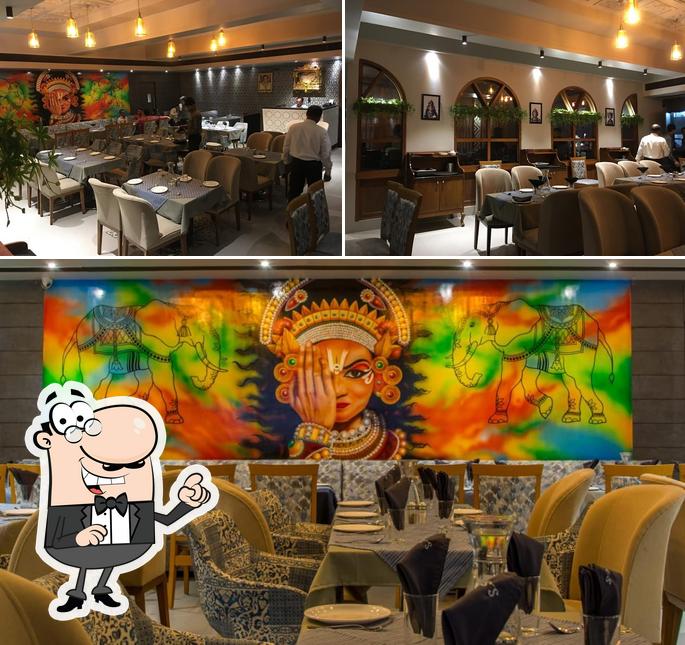 The interior of Su Swagat Restaurant and Banquets