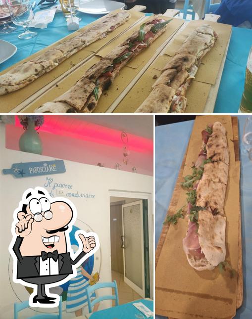 Dai un’occhiata alla foto che presenta la interni e cibo di PaposciaRE