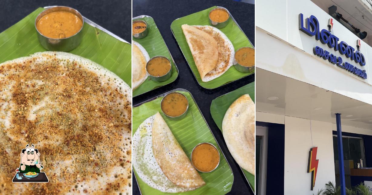 Food at Minnal pure veg restaurant chromepet
