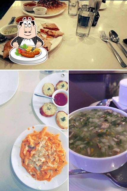 Food at Waves Restaurant