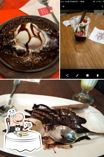 Cafe Coffee Day provides a variety of desserts