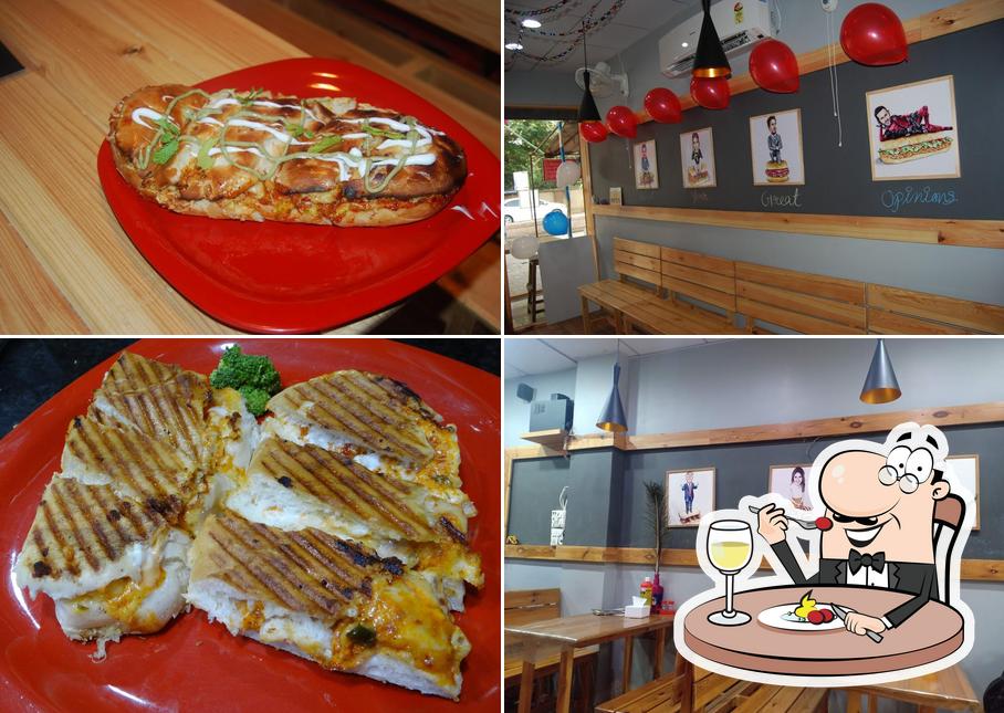 The image of food and exterior at Bombay grill