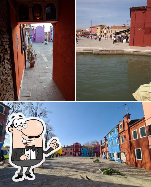 Puoi goderti l'aria fresca da seduto all'esterno di Devil Pizza