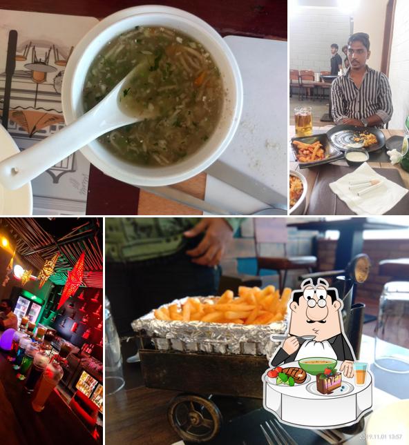 Hot and sour soup at HIVE SKY BAR LOUNGE