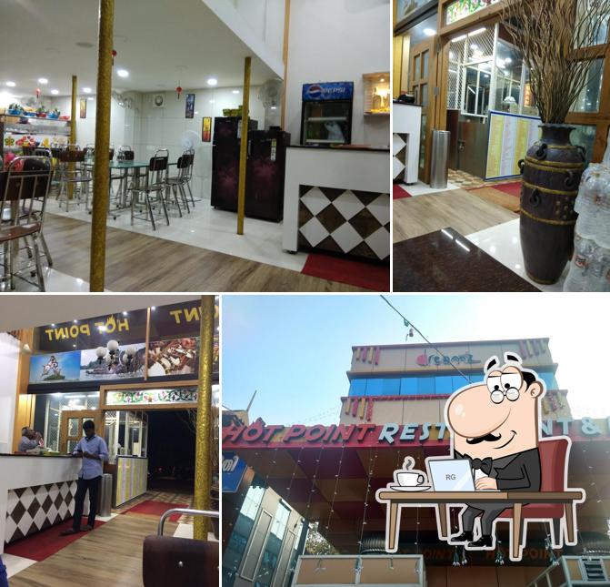 The interior of Hot Point Restaurant