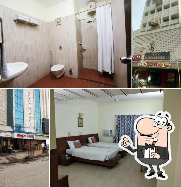 The interior of Hotel Radhika Regency