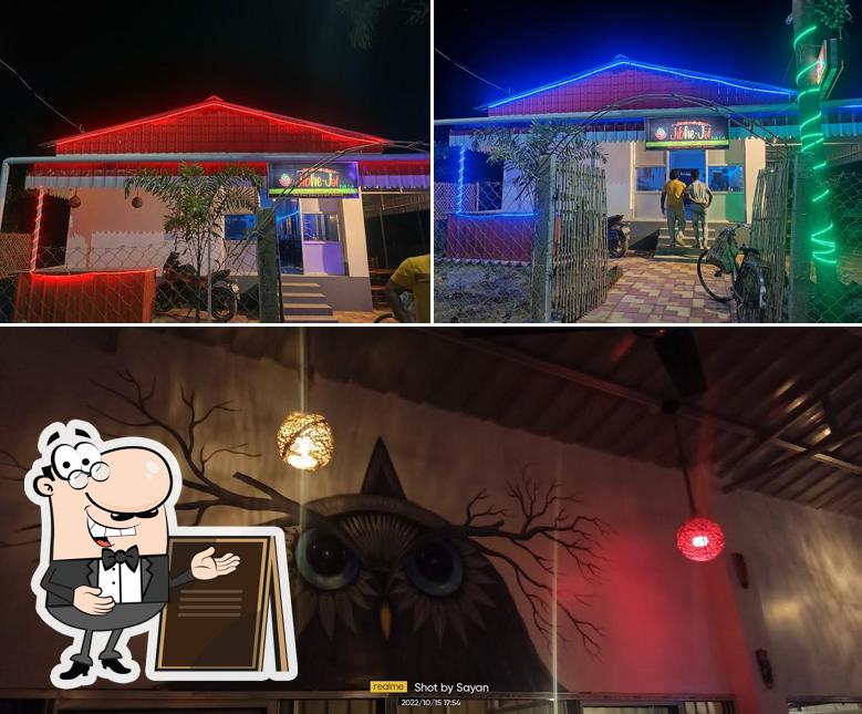 The photo of exterior and interior at Jibhe Jol Resto Cafe