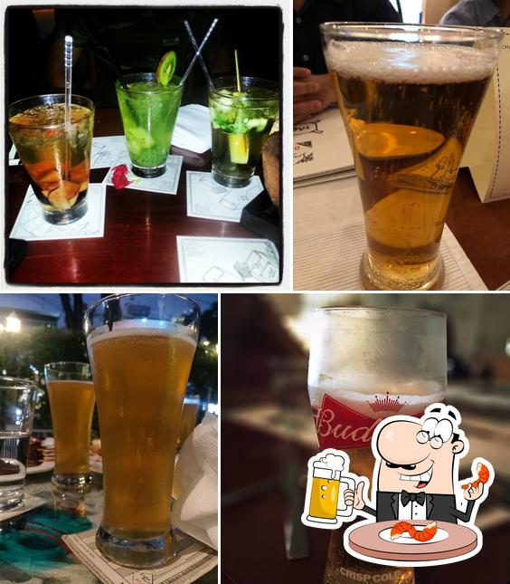 Order a pint of light or dark beer