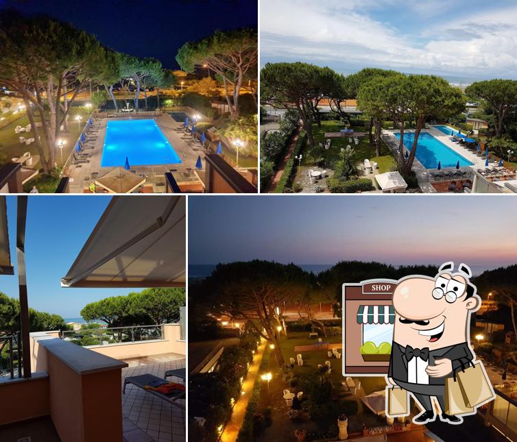 Goditi la vista dagli esterni di Versilia Palace Hotel