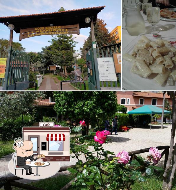 La esterno e bevanda del ristorante