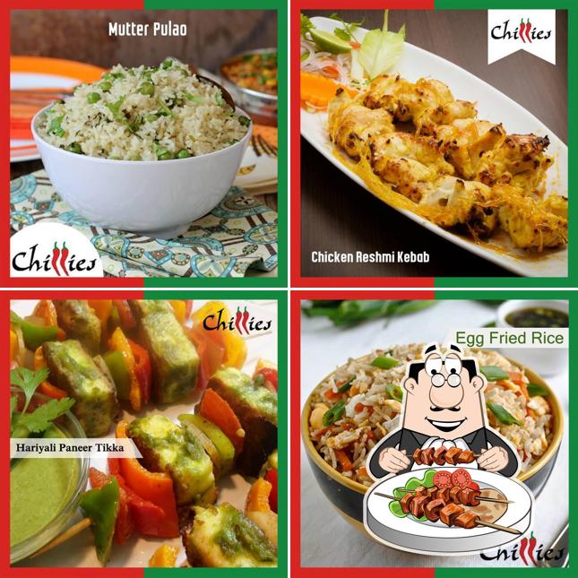 Food at Chillies Restaurant