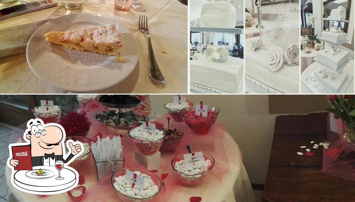 La cibo e interni del ristorante