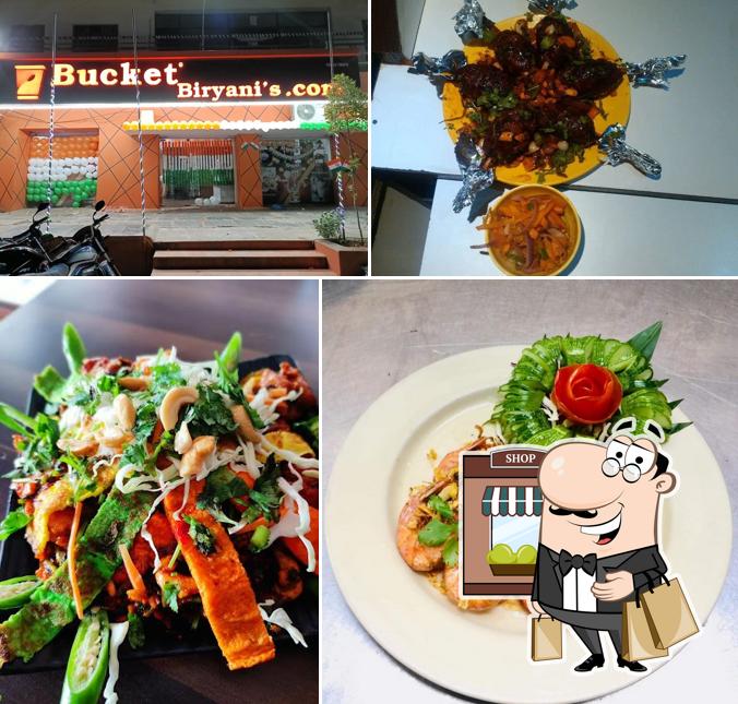 The exterior of Bucket Biryani's.com markapur