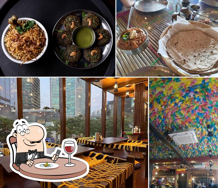 This is the photo showing food and interior at Chulha Chauki Da Dhaba - Authentic North Indian Food Rajajinagar