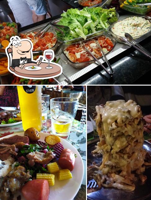 Platos en Deck da Cascata