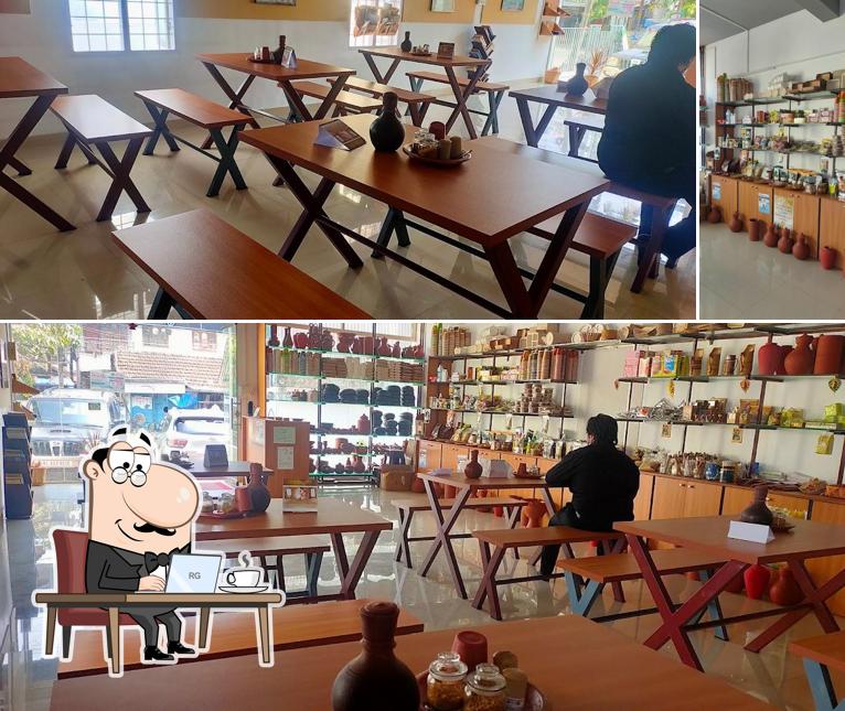 The interior of Prakruthi Eco Shop & Wellness Cafe