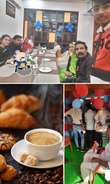 Check out the image showing food and dining table at Herbal Rajwadi Chai parlour