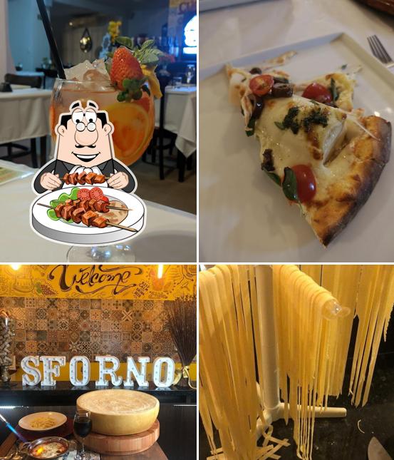 Platos en Sforno Trattoria e Pizzaria Caranguejo em Curitiba