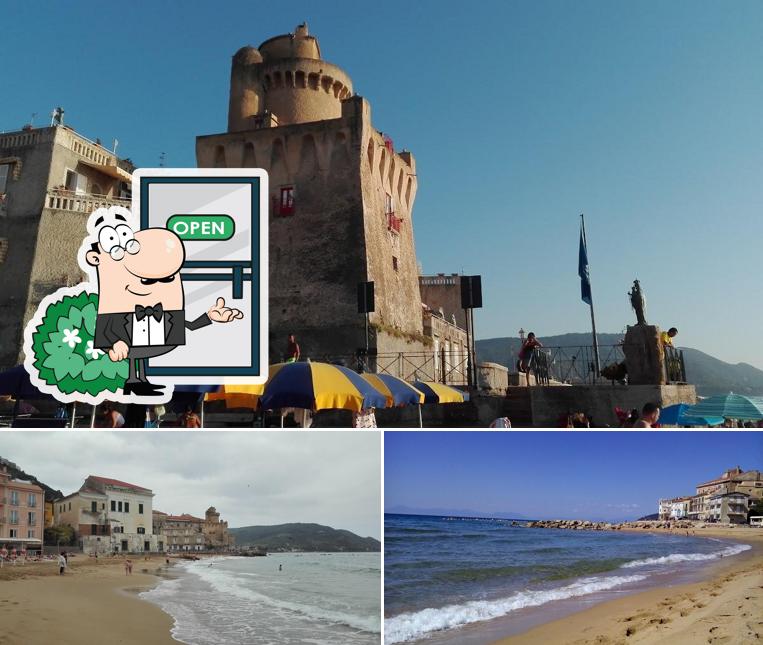 Puoi goderti l'aria fresca da seduto all'esterno di Ristorante PerBacco