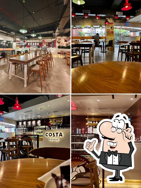 The interior of Costa Coffee