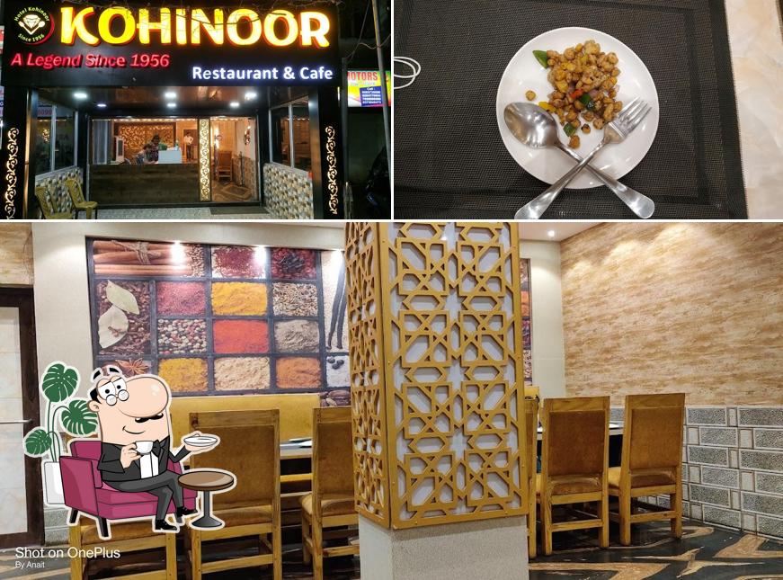 This is the photo depicting interior and food at Kohinoor Restaurant