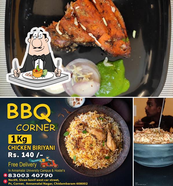 Food at BBQ CORNER
