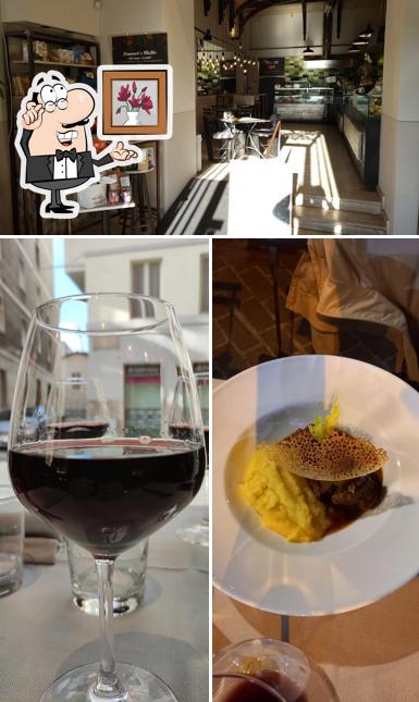 Questa è la immagine che presenta la interni e vino di Mio Bio