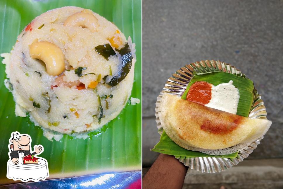 SLV MULBAGAL DOSA serves a selection of desserts