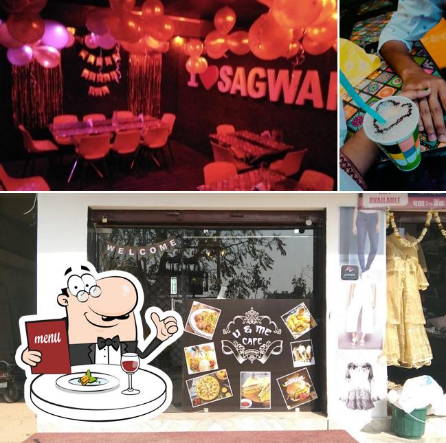 The picture of u & me cafe’s food and interior