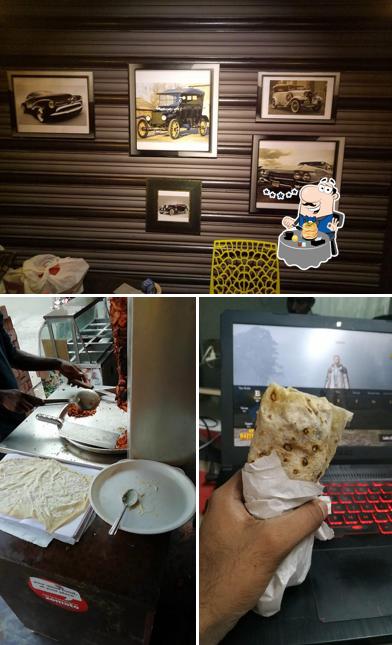Among different things one can find food and interior at Sizzling shawarma