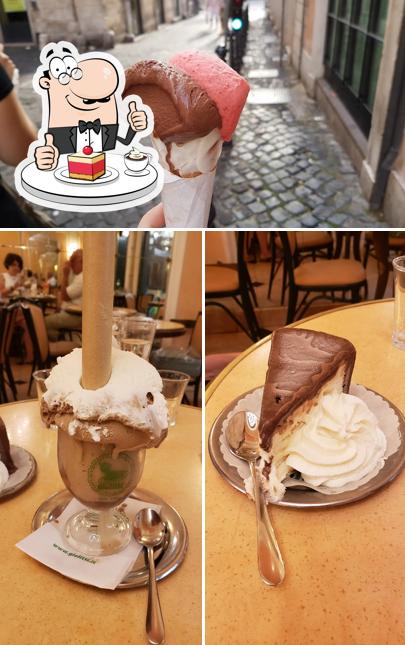 Giolitti serve un'ampia gamma di dessert