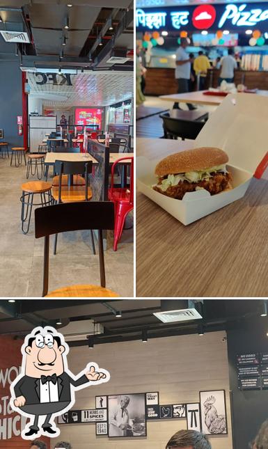 The interior of KFC
