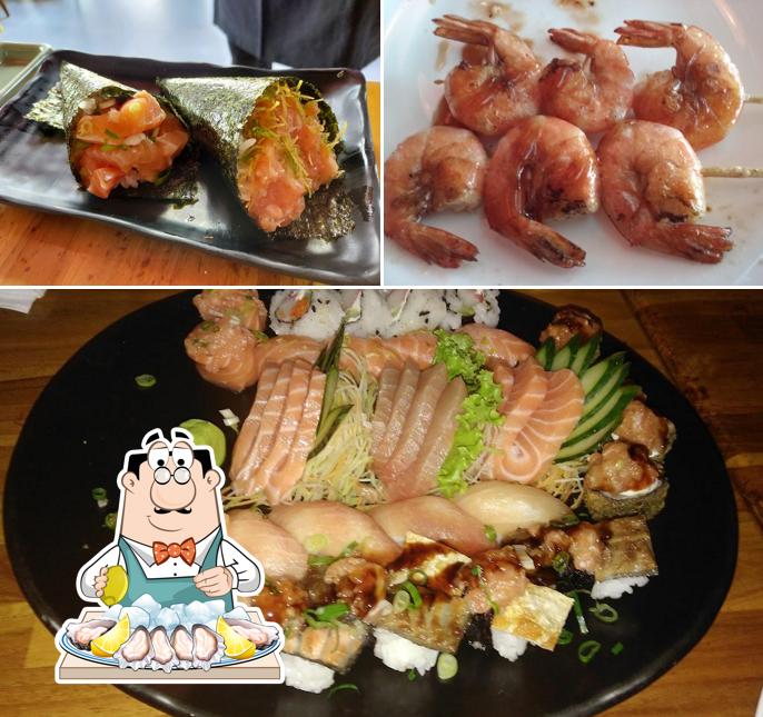 Os visitantes do Kiichi - Restaurante Japonês - Jardins podem provar diversos pratos de frutos do mar