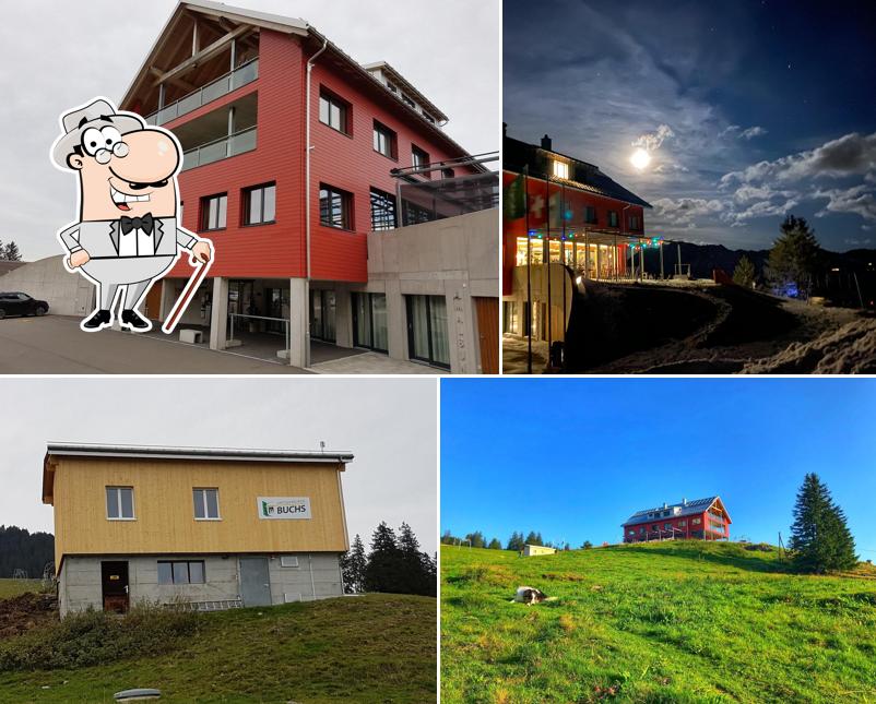 Goditi la vista dagli esterni di Hotel Restaurant Berghaus Malbun Buchserberg